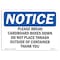 Signmission Safety Sign, OSHA Notice, 10" Height, Please Break Cardboard Boxes Down Sign, Portrait OS-NS-D-710-V-17338 - alternate 1